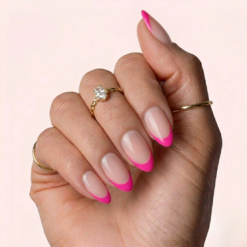 French Pink border almond