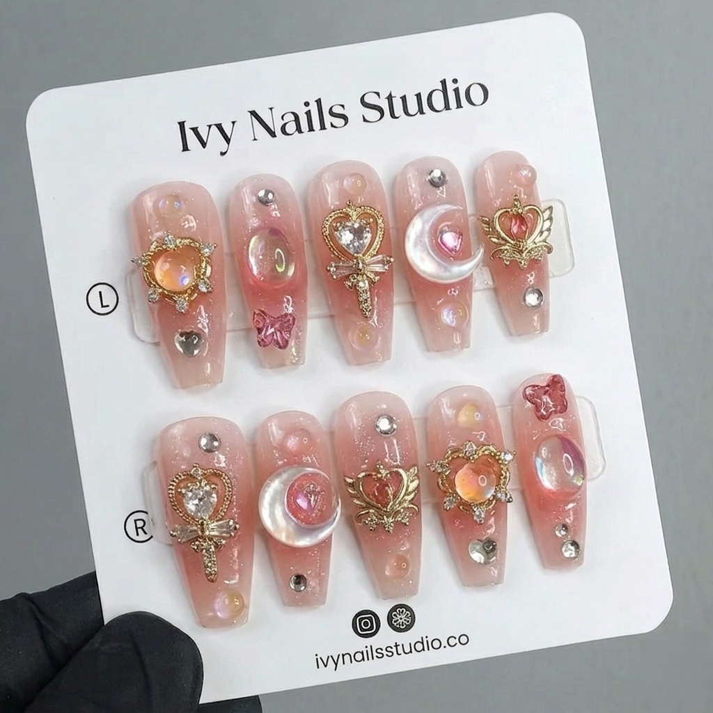 Pink Moon Rhinestone