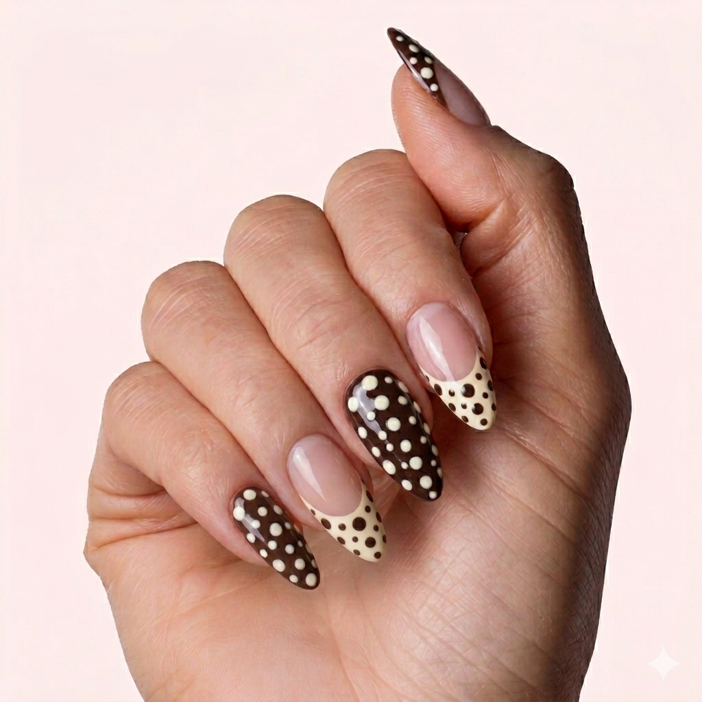 Vintage Polka Brown