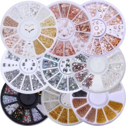 Wheel Color Mixed Nail Art Decoration
