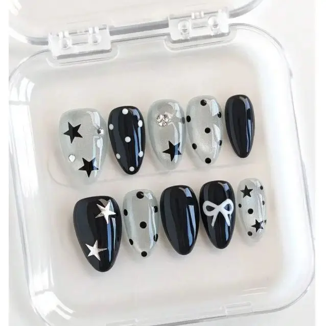 Y2k Black Polka Dots - Image 3