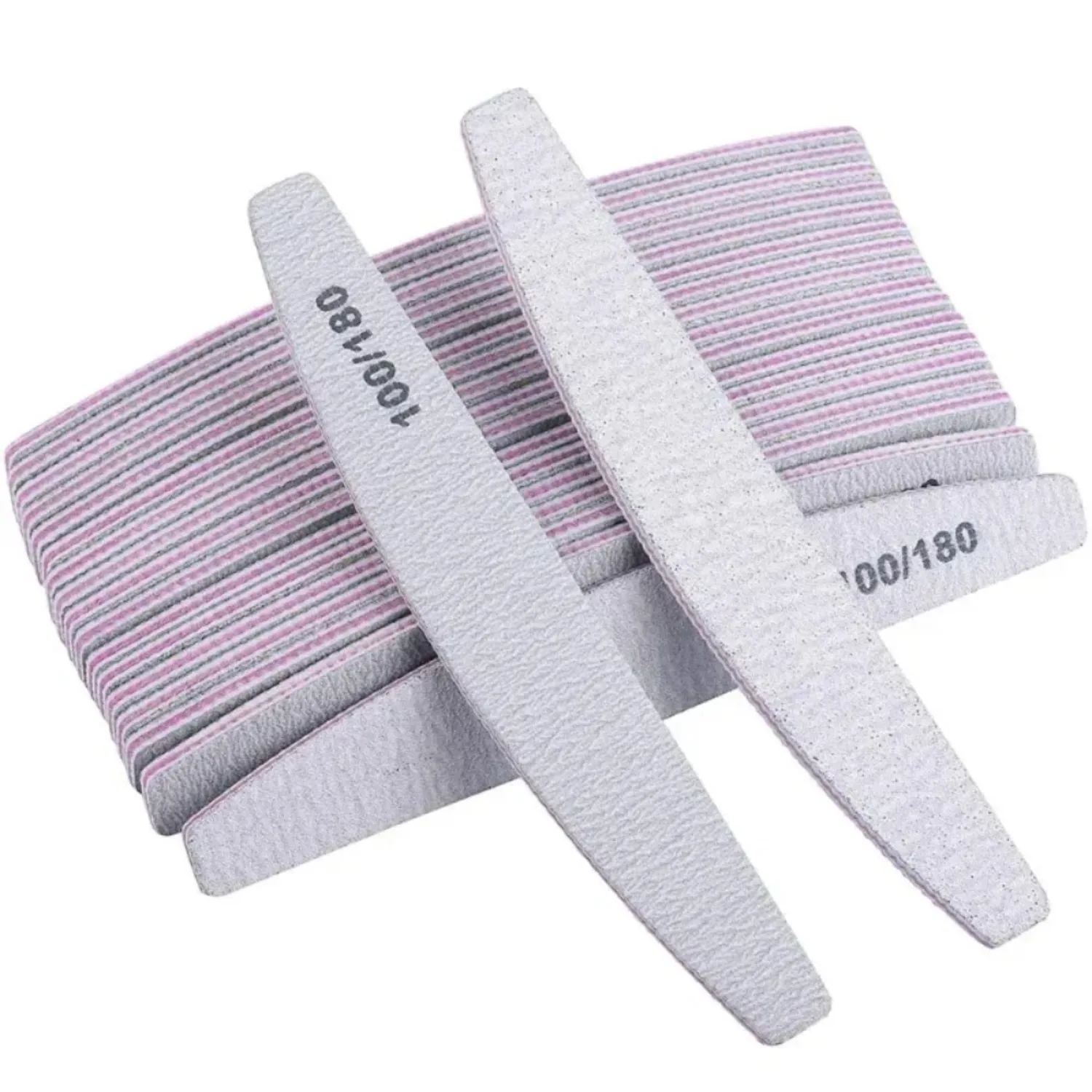 Professional Nail File Reusable Double-Sided Sandpaper (100/180 Grit) - Image 4