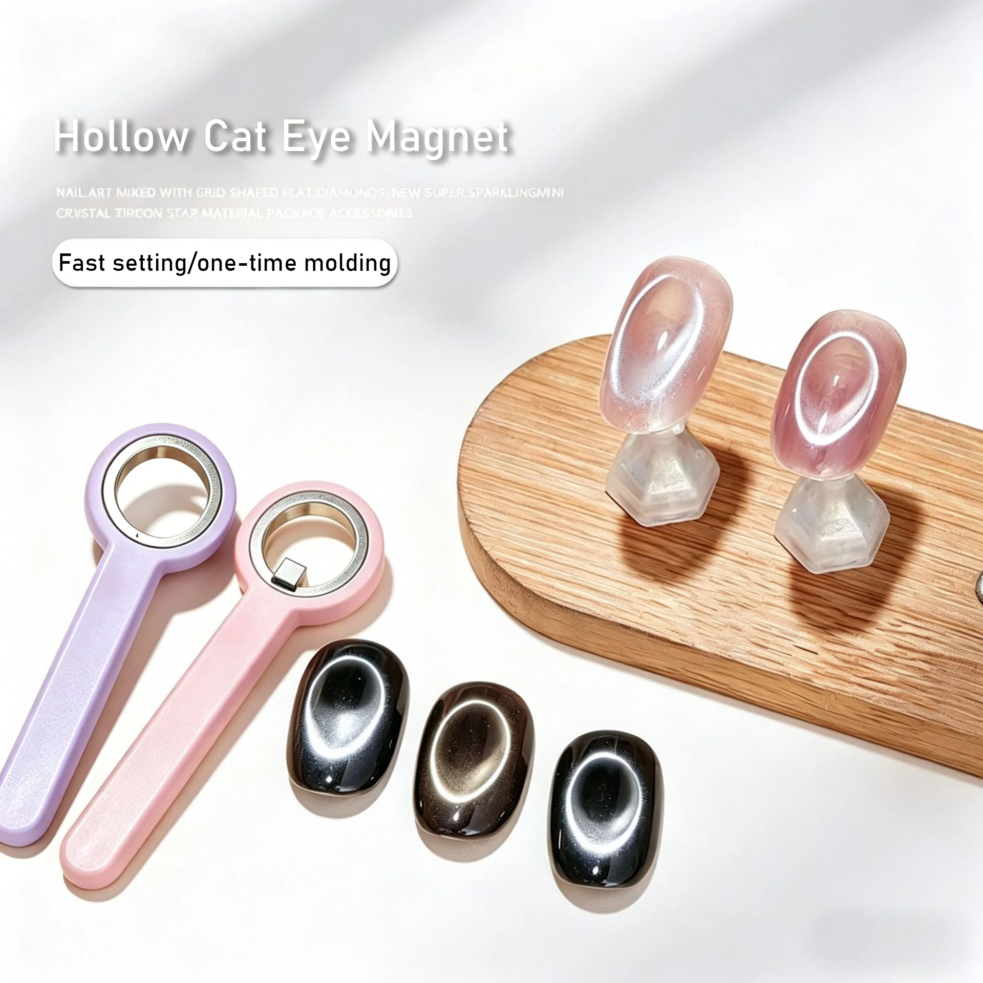 Halo Cat Eye Nail Magnet Ring Magnetic Tool with Handle - Image 5